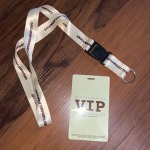 Tyler the Creator Call me if you get lost VIP item: lanyard & pass from 2021.
